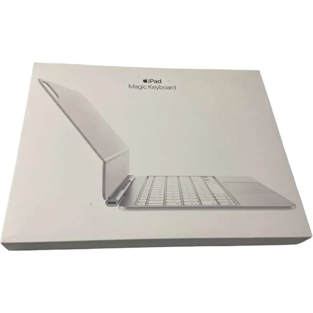 Apple Magic Keyboard iPad Pro 11-inch M4 M5 White/Silver A2975 MWR03LL/A Openbox